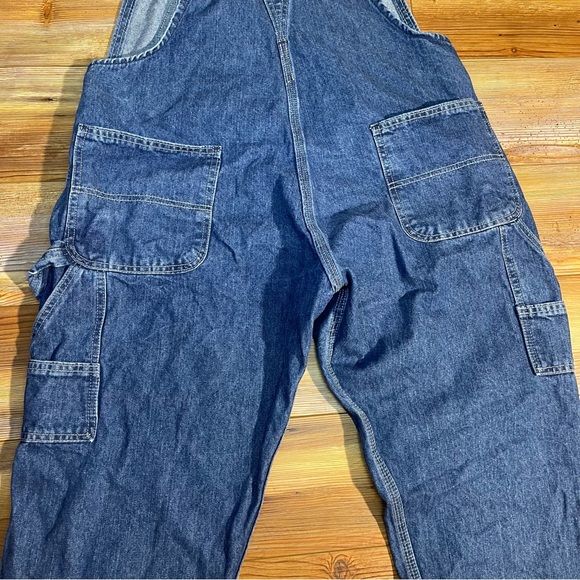 Key Apparel Carpenter Utility Style Denim Bib Overalls - No sign of wear 16short - Picture 5 of 9
